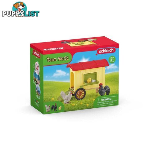 Schleich - Mobile Chicken Coop - Farm World - Mdsc42572 - 4059433558875