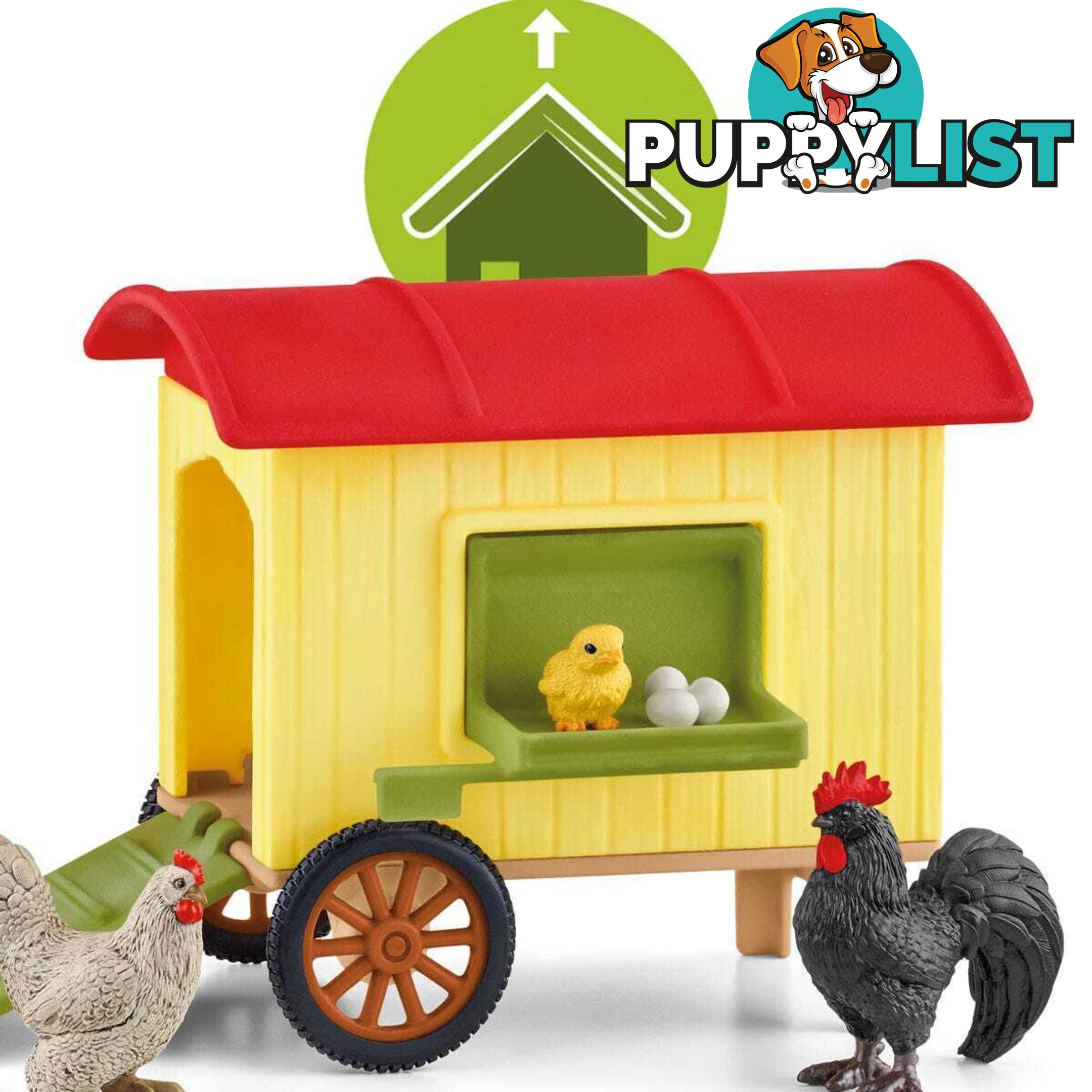 Schleich - Mobile Chicken Coop - Farm World - Mdsc42572 - 4059433558875