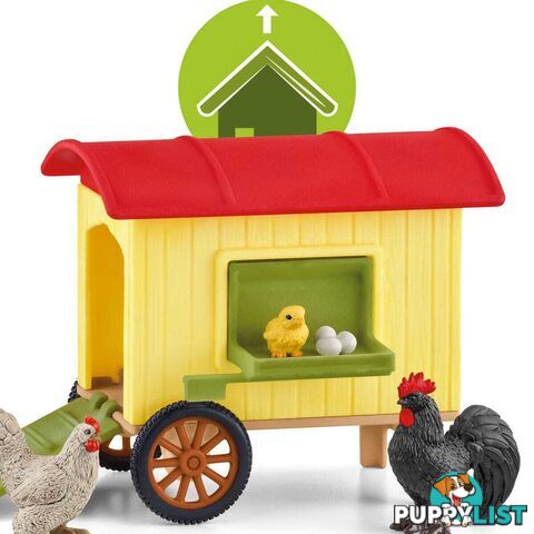 Schleich - Mobile Chicken Coop - Farm World - Mdsc42572 - 4059433558875