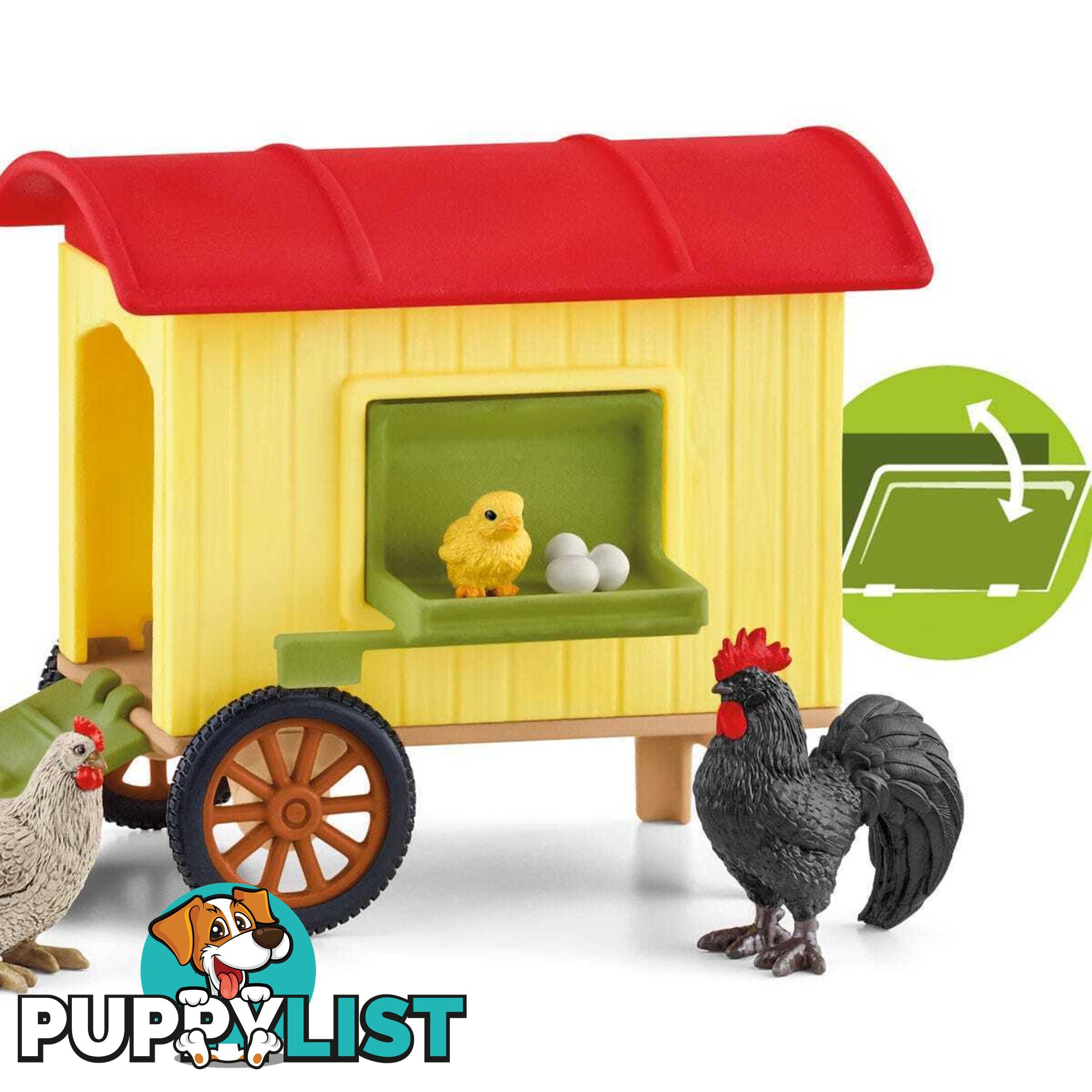 Schleich - Mobile Chicken Coop - Farm World - Mdsc42572 - 4059433558875