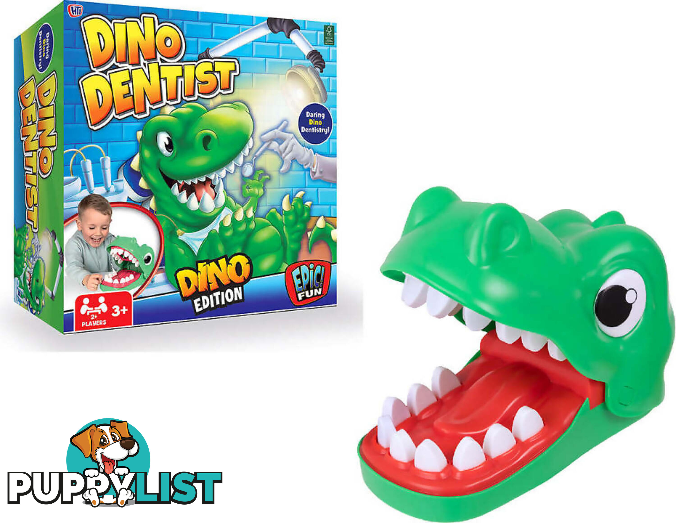 Dino Dentist Game - Hti Toys - Azahti1375473 - 5050837547310