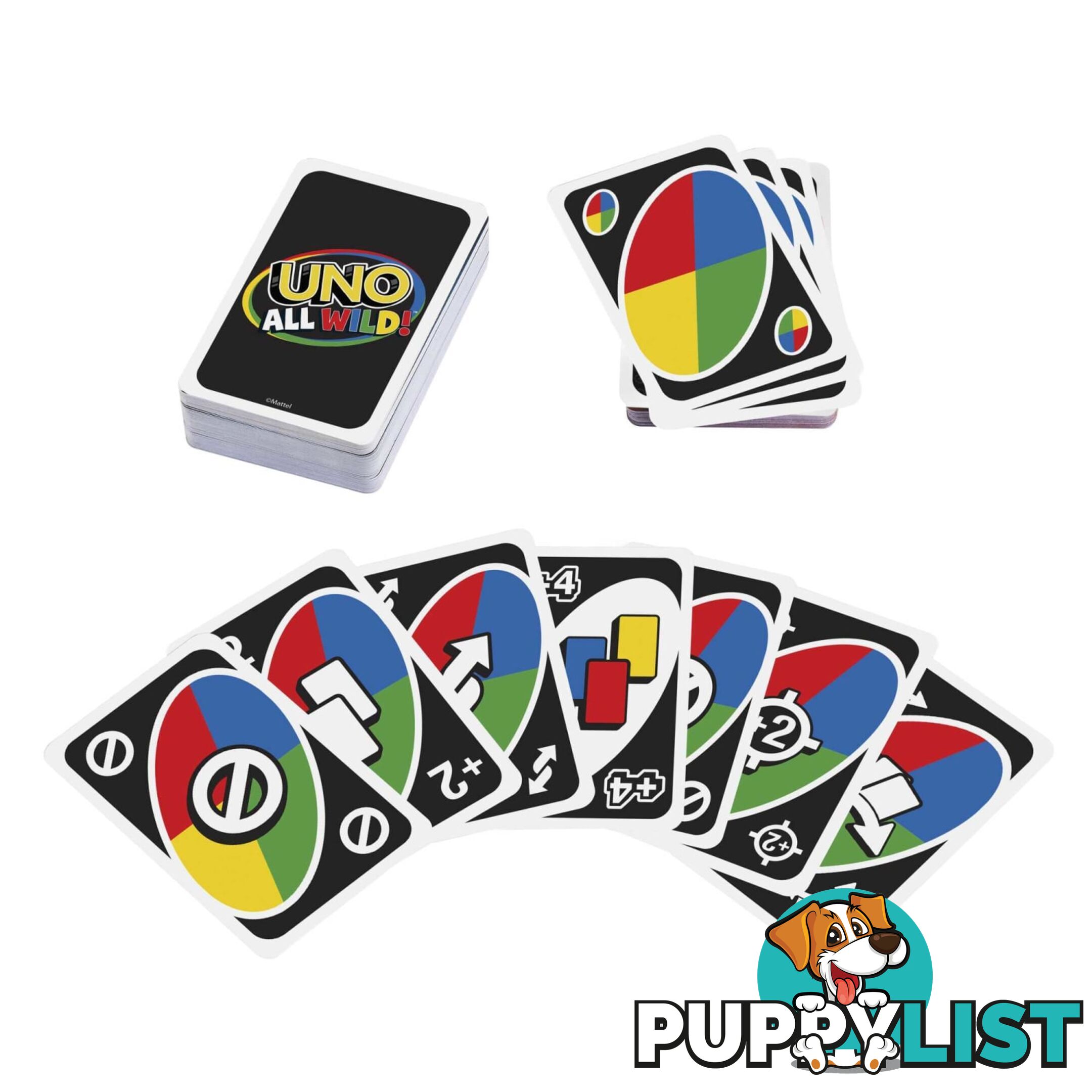 UNO All Wild Family Card Game For 7 Year Olds And Up - Mahhl33 - 194735070633