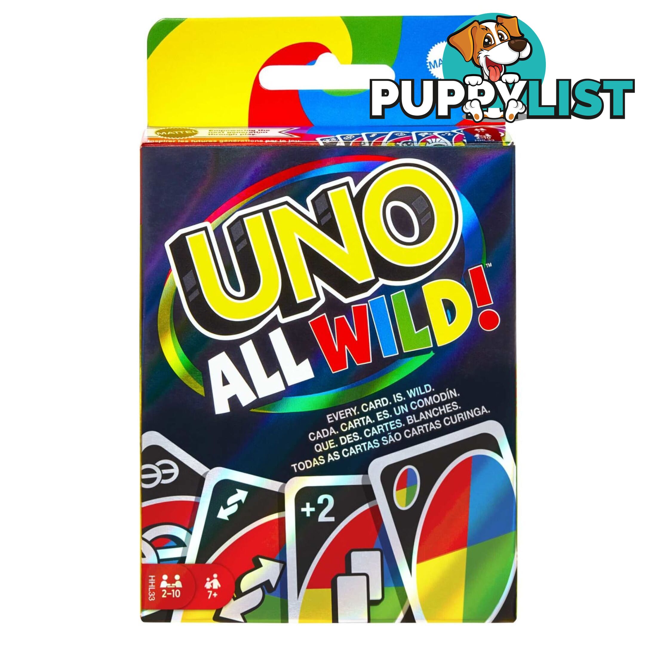 UNO All Wild Family Card Game For 7 Year Olds And Up - Mahhl33 - 194735070633