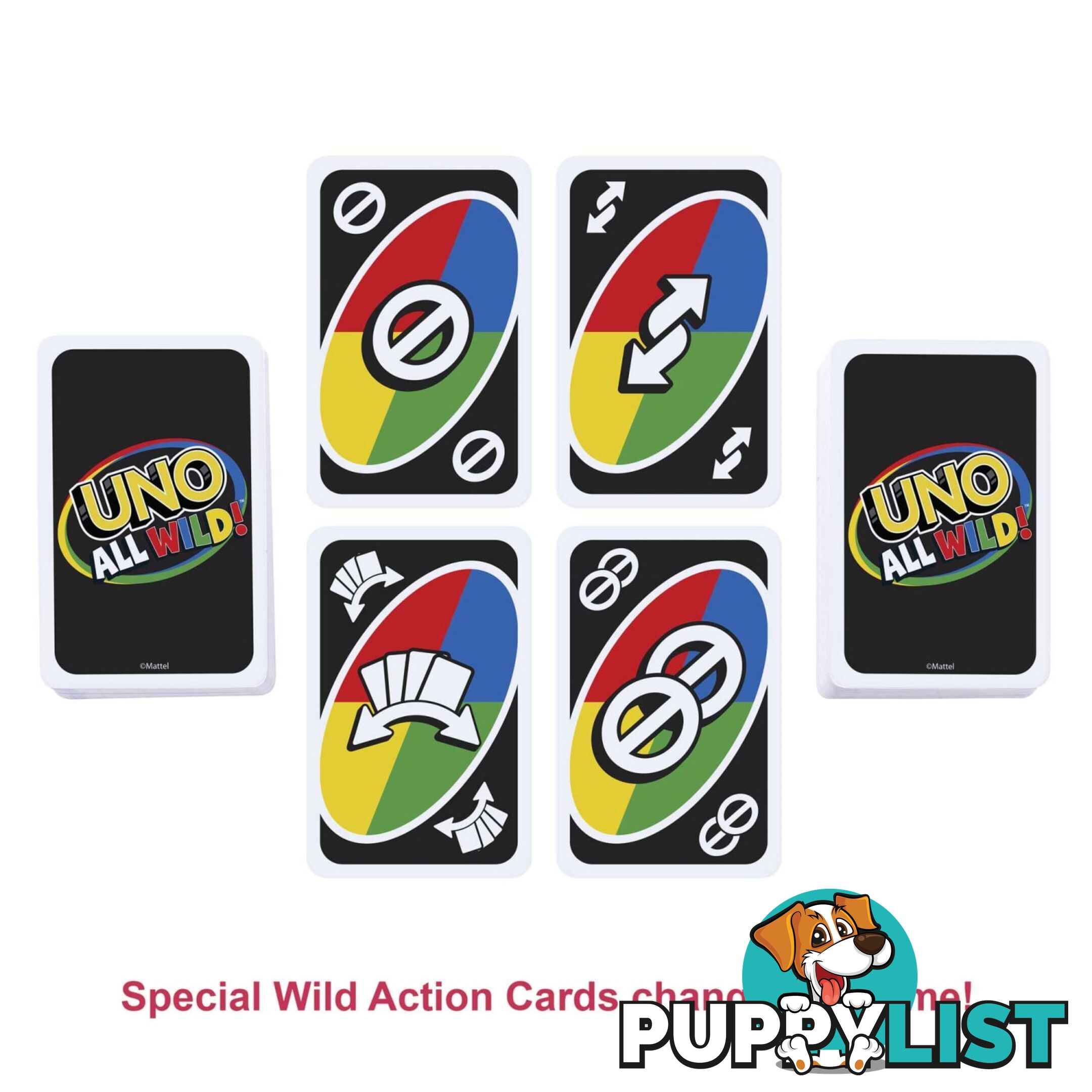 UNO All Wild Family Card Game For 7 Year Olds And Up - Mahhl33 - 194735070633