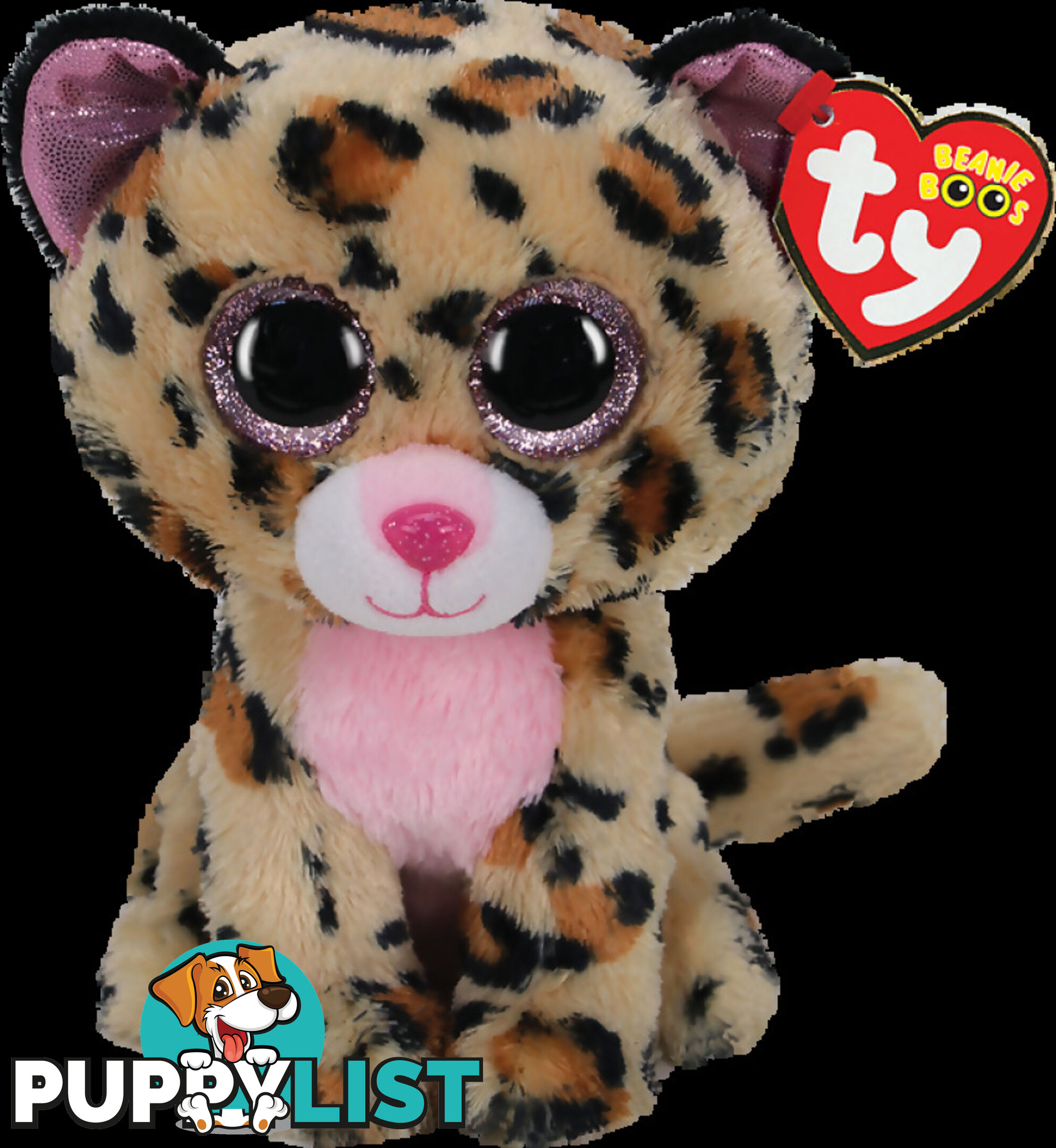 Ty - Beanie Boos - Livvy Brown And Pink Leopard Small 15cm - Bg36367 - 008421363674