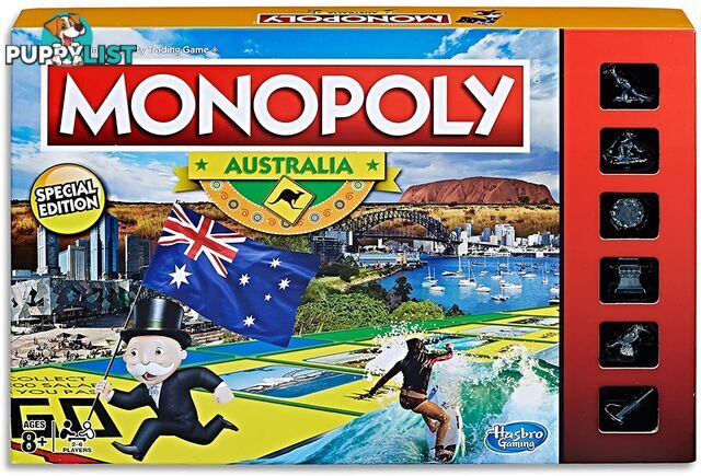 Monopoly -  Australia Special Edition Family Board Game - Australia's Best-loved Board Game Hasbro Hbc18162840 - 630509534104