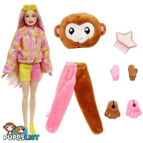 Barbie Cutie Reveal Chelsea Doll And Accessories Jungle Series Monkey-themed Small Doll Set- Mahkr01 - 194735106646