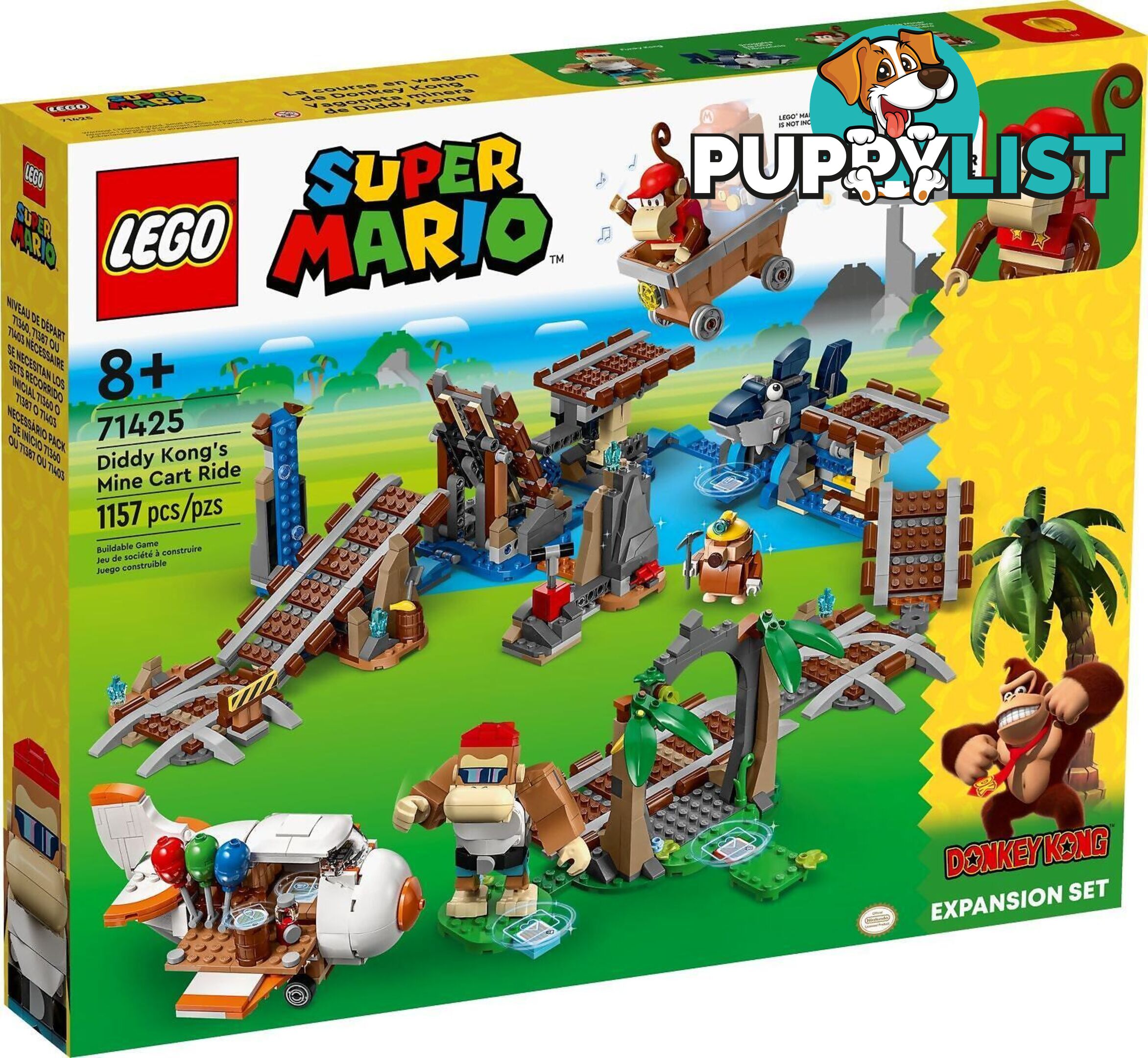 LEGO 71425 Diddy Kong's Mine Cart Ride Expansion Set - Super Mario - 5702017415772