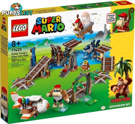 LEGO 71425 Diddy Kong's Mine Cart Ride Expansion Set - Super Mario - 5702017415772