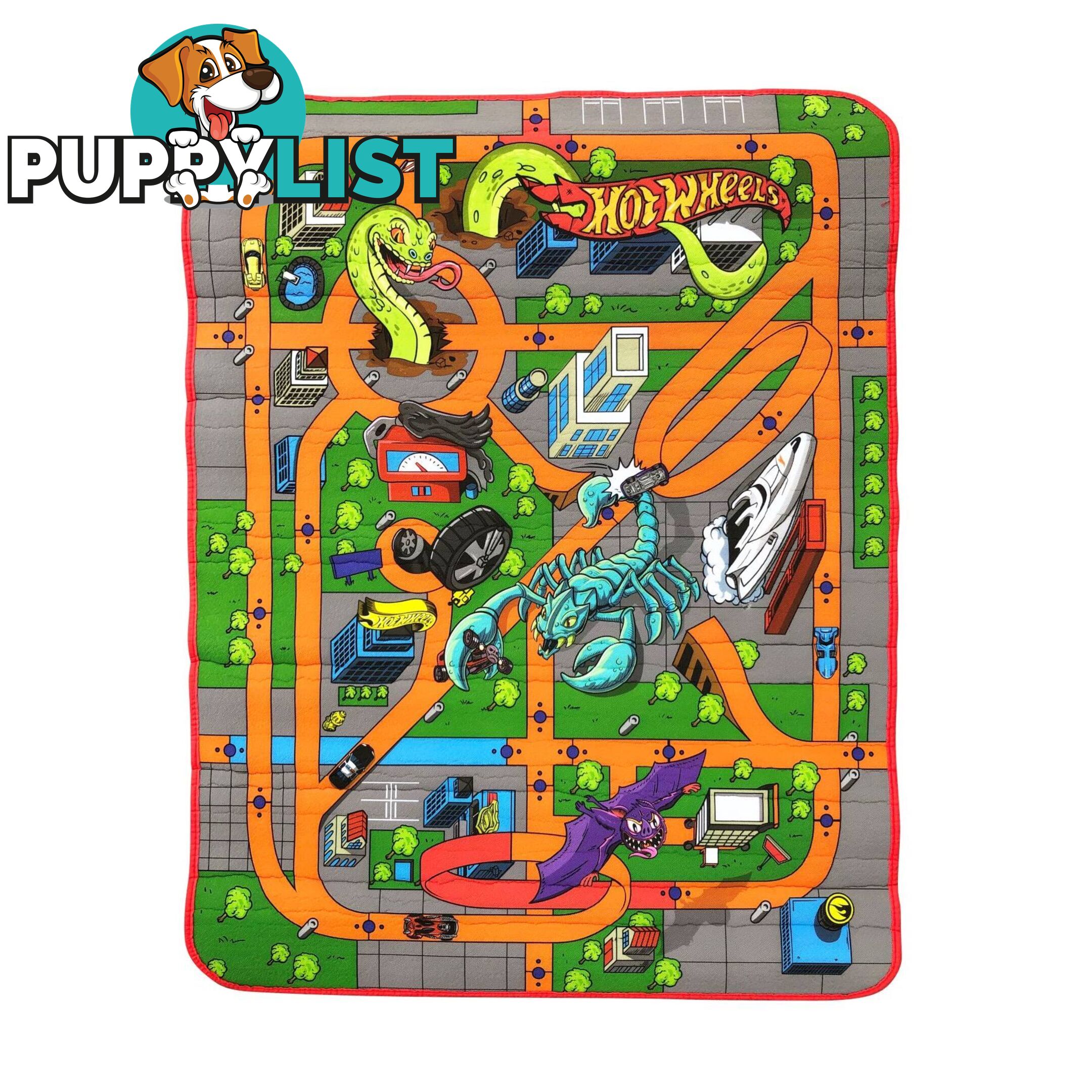 Hot Wheels® - Reversible Foam Playmat Large size 115 X 85cm  - Hc139830097 - 9311549300997