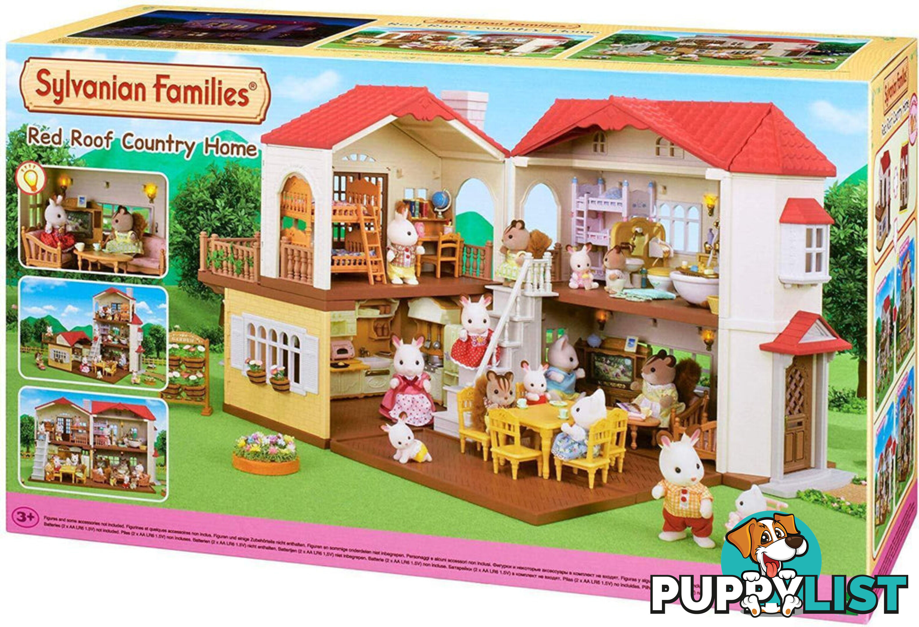 Sylvanian Families - Red Roof Country Home Gift Set Playset - Mdsf5383 - 5054131053836