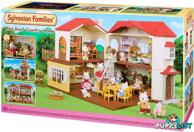 Sylvanian Families - Red Roof Country Home Gift Set Playset - Mdsf5383 - 5054131053836