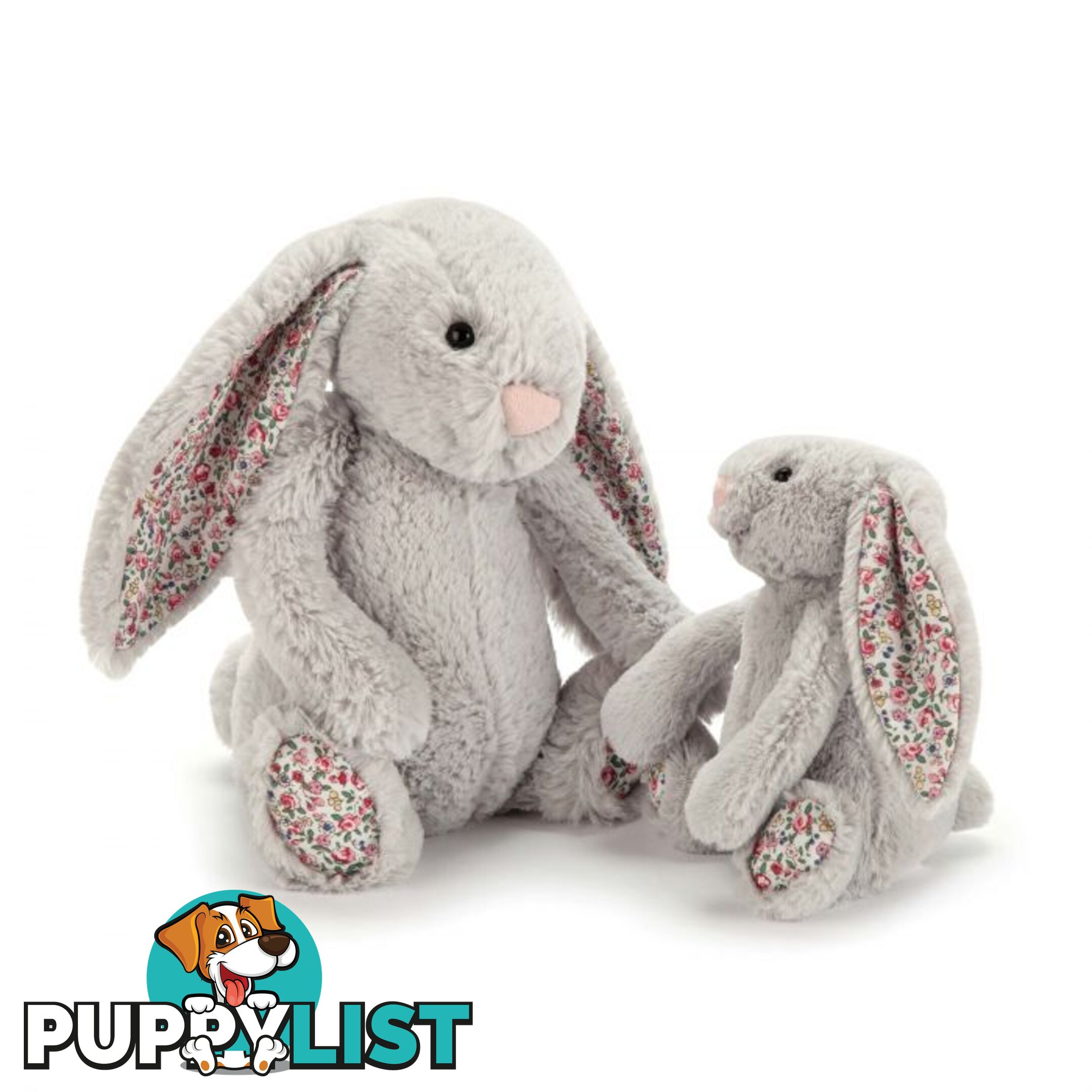 Jellycat Blossom Bashful Silver Bunny Medium Silver 31x12x15cm   Bl3bsn - 670983101010