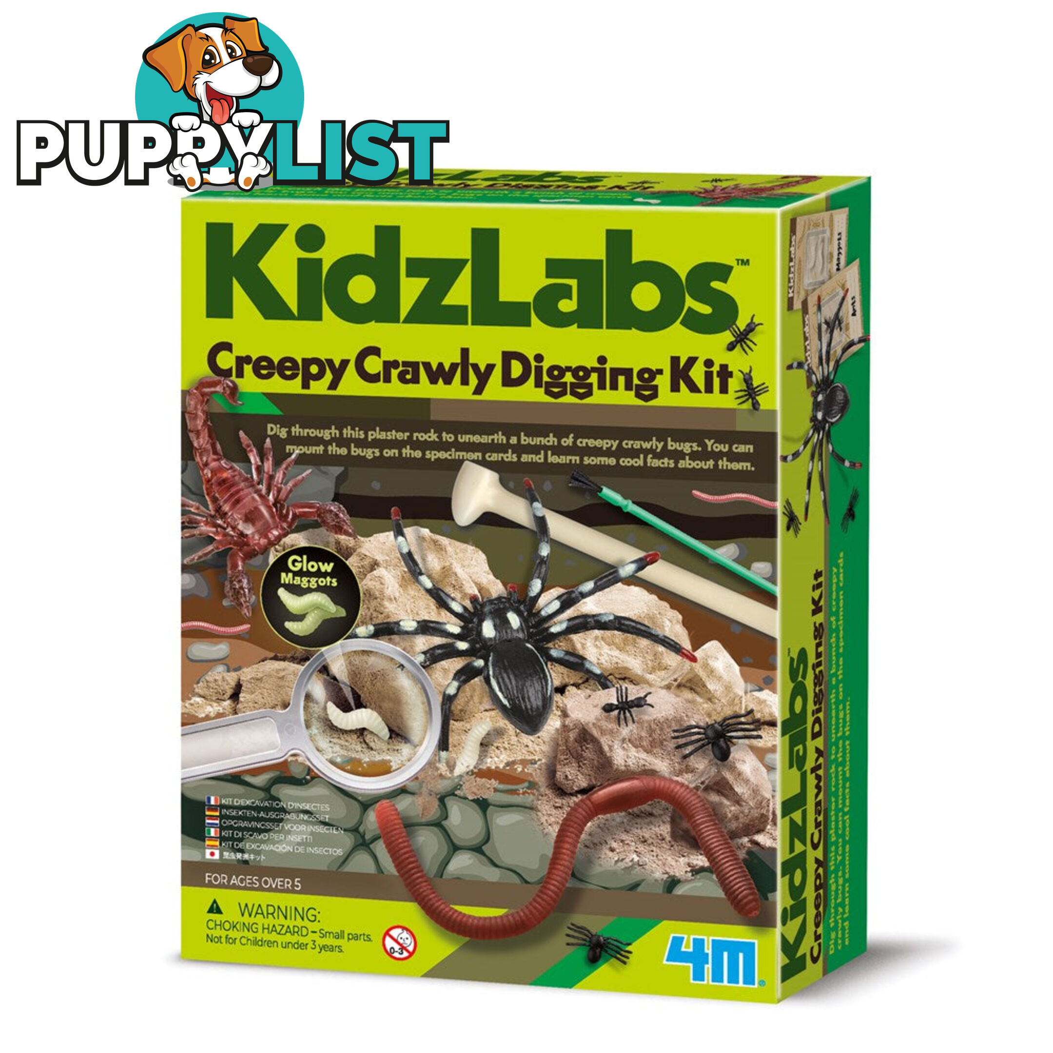 4m - Kidzlabs - Creepy Crawly Digging Kit Jpfsg3397 - 4893156033970