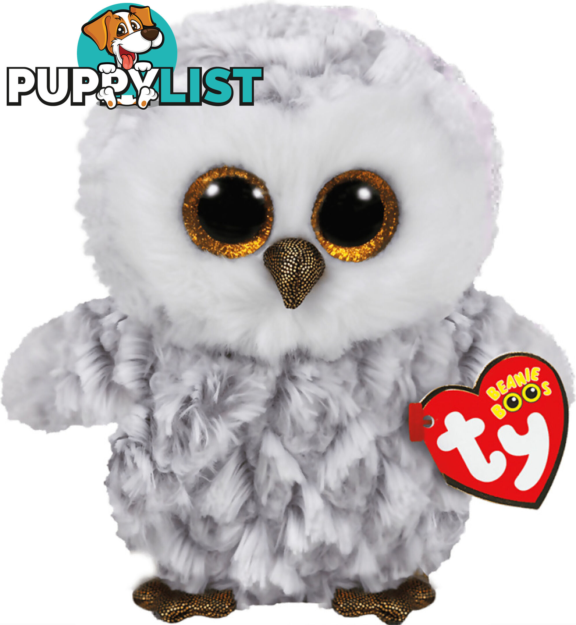 Ty - Beanie Boos - Owlette The White Owl Medium 23cm - Bg37086 - 008421370863