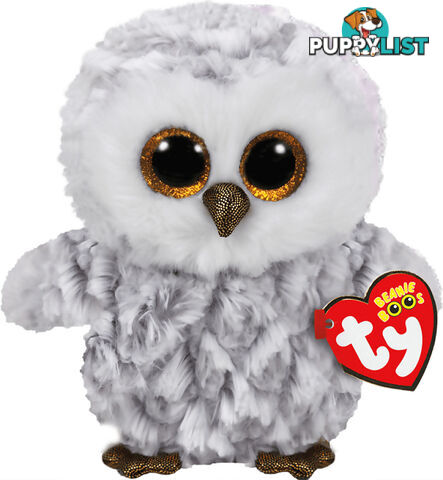 Ty - Beanie Boos - Owlette The White Owl Medium 23cm - Bg37086 - 008421370863