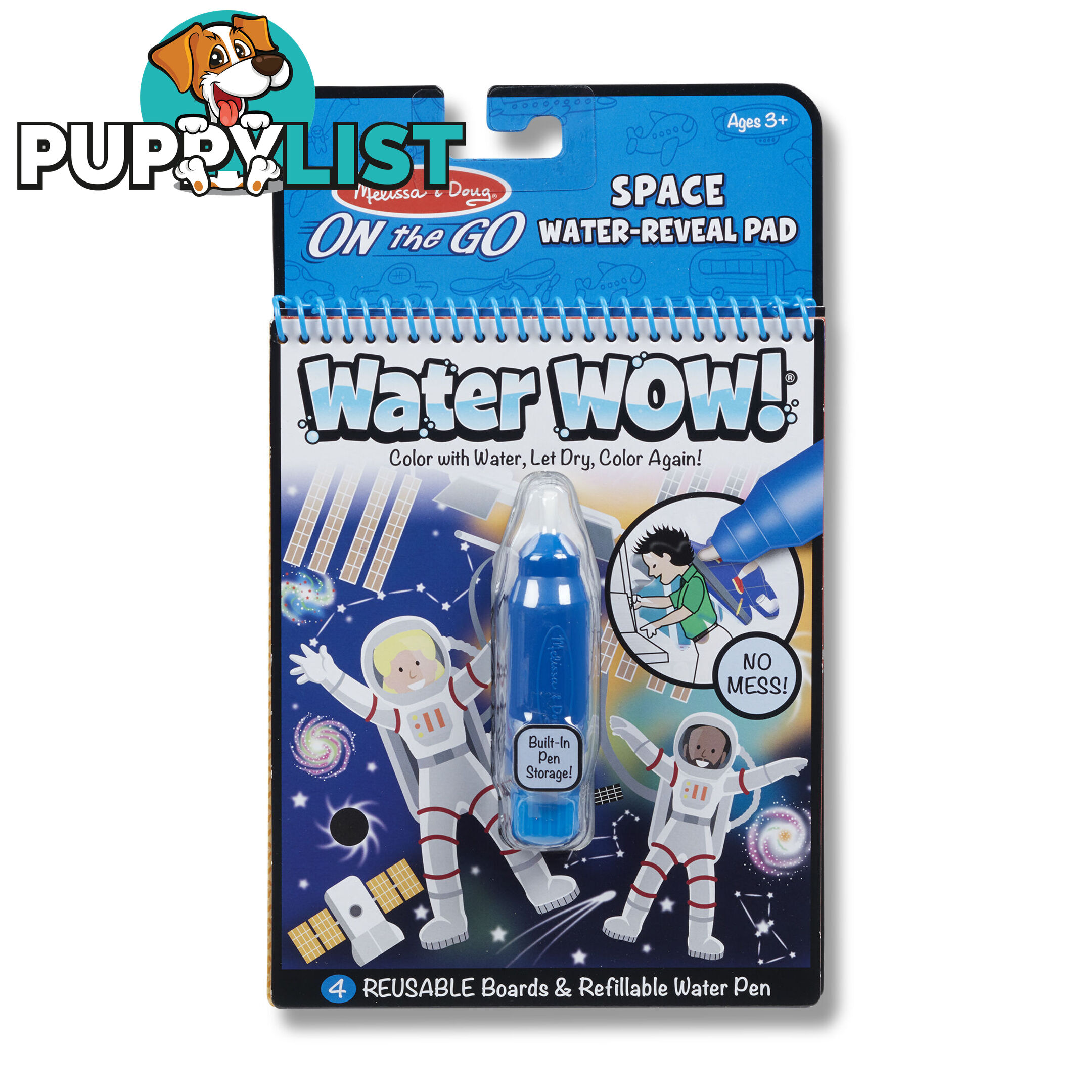 Melissa & Doug - Water Wow! Space Water-reveal Pad - On The Go Travel Activity Mdmnd30178 - 0000772301787