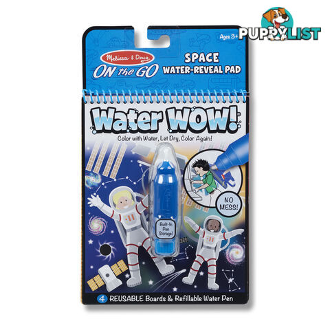 Melissa & Doug - Water Wow! Space Water-reveal Pad - On The Go Travel Activity Mdmnd30178 - 0000772301787