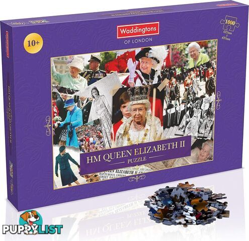 Queen Elizabeth 2 Jigsaw Puzzle 1000pc - Waddingtons Winning Moves - Jdwma041935 - 5036905041935