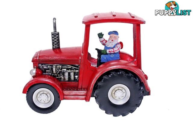 Cotton Candy - Xmas W-s Tractor W Santa Red - Ccxac306a - 9353468010618