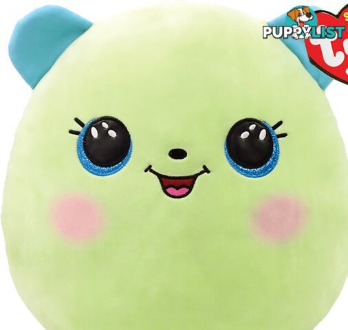 Ty - Squish-a-boos - Clover - Green Bear Medium 25cm (10'') - Squishy Beanies - Bg39227 - 008421392278