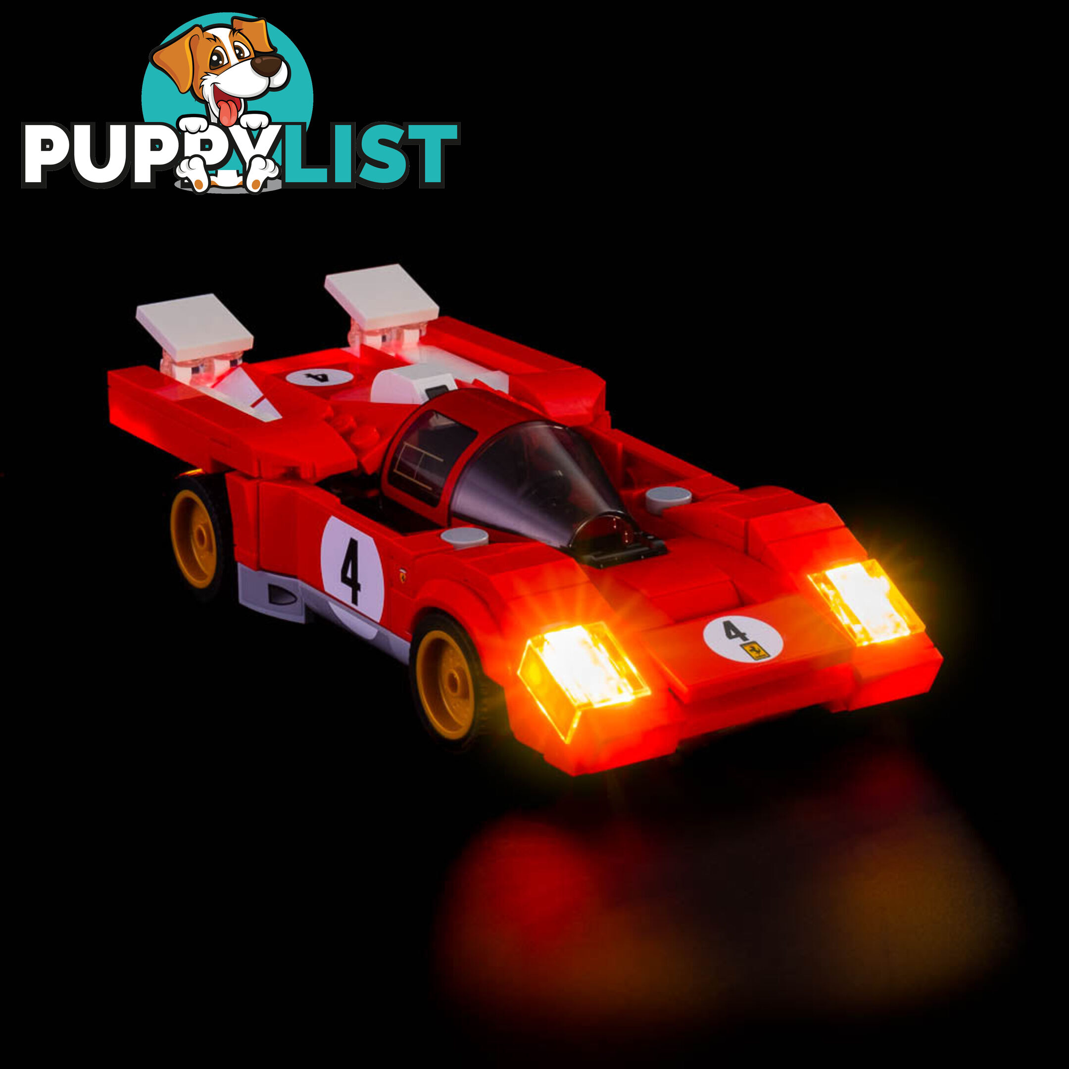 Light Kit For LEGO Speed Champions 1970 Ferrari 512 M 76906 - Light My Bricks - Lb75452389382 - 754523893822