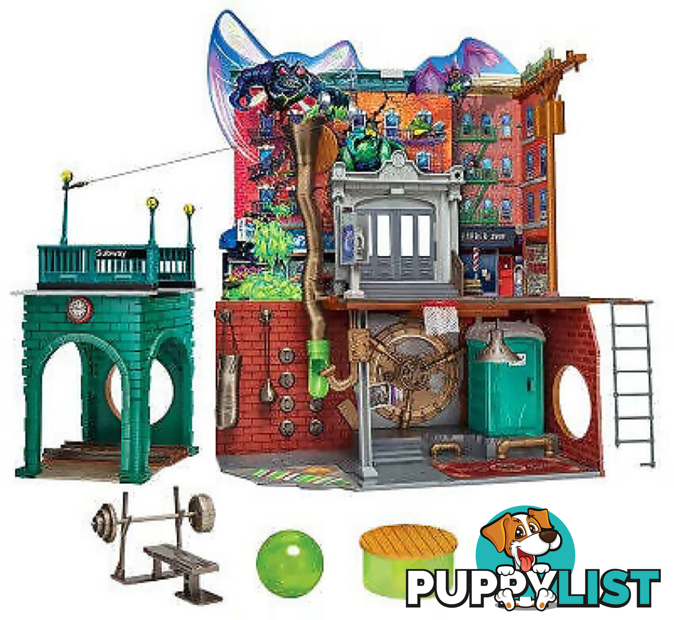 Tmnt Teenage Mutant Ninja Turtles - Mutant Mayhem Sewer Lair Playset - Hs83478 - 043377834786