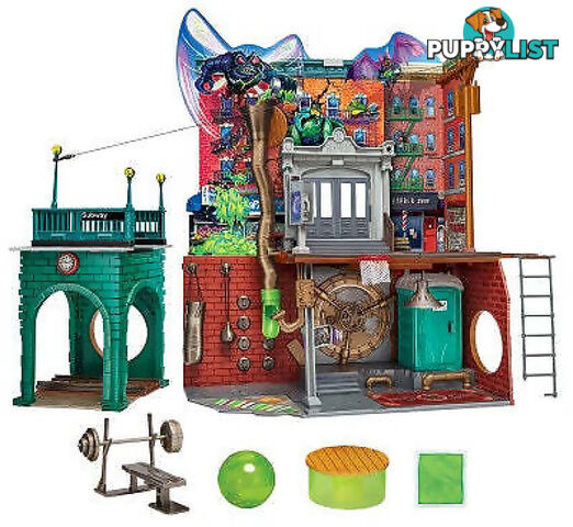 Tmnt Teenage Mutant Ninja Turtles - Mutant Mayhem Sewer Lair Playset - Hs83478 - 043377834786