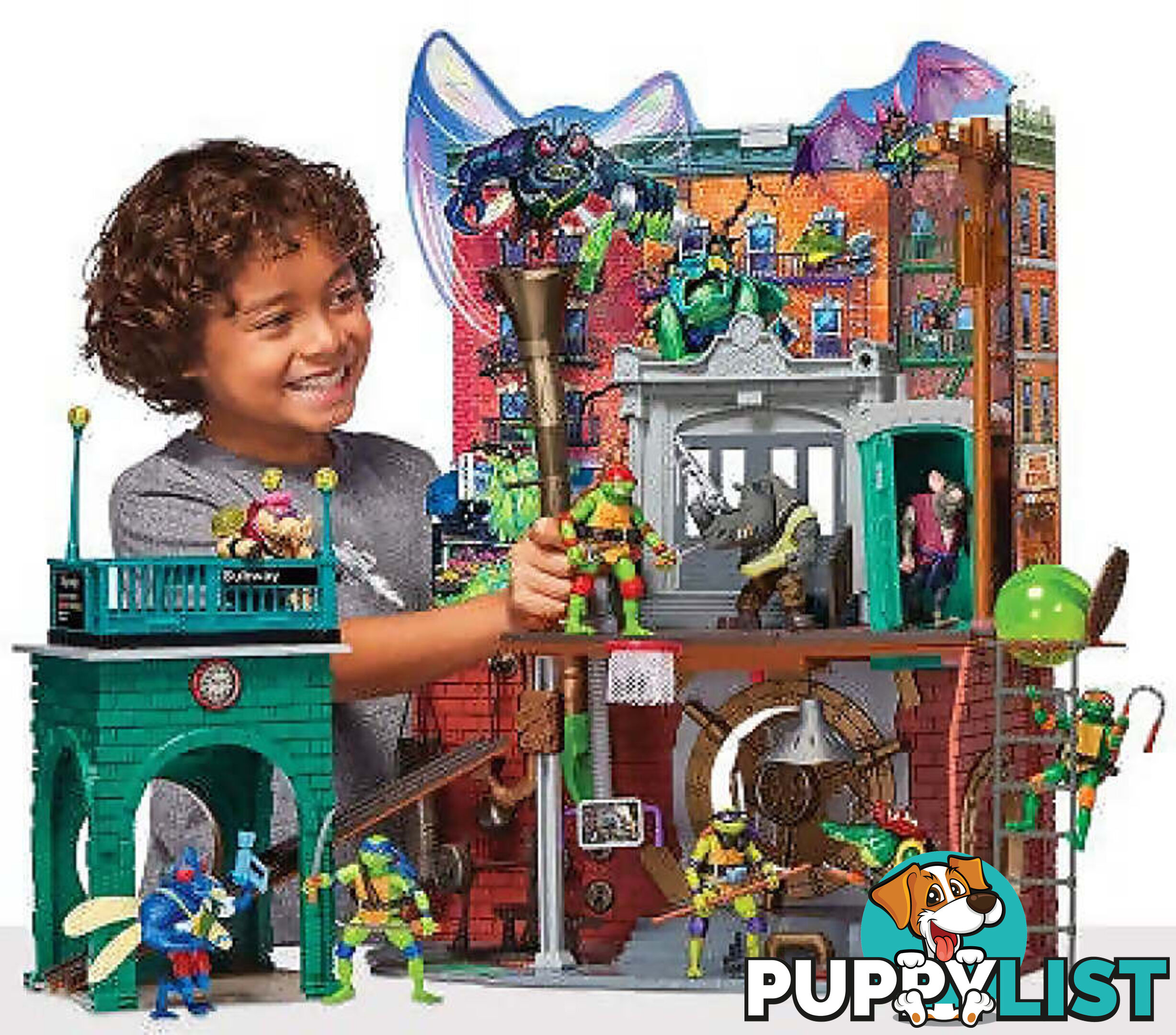 Tmnt Teenage Mutant Ninja Turtles - Mutant Mayhem Sewer Lair Playset - Hs83478 - 043377834786