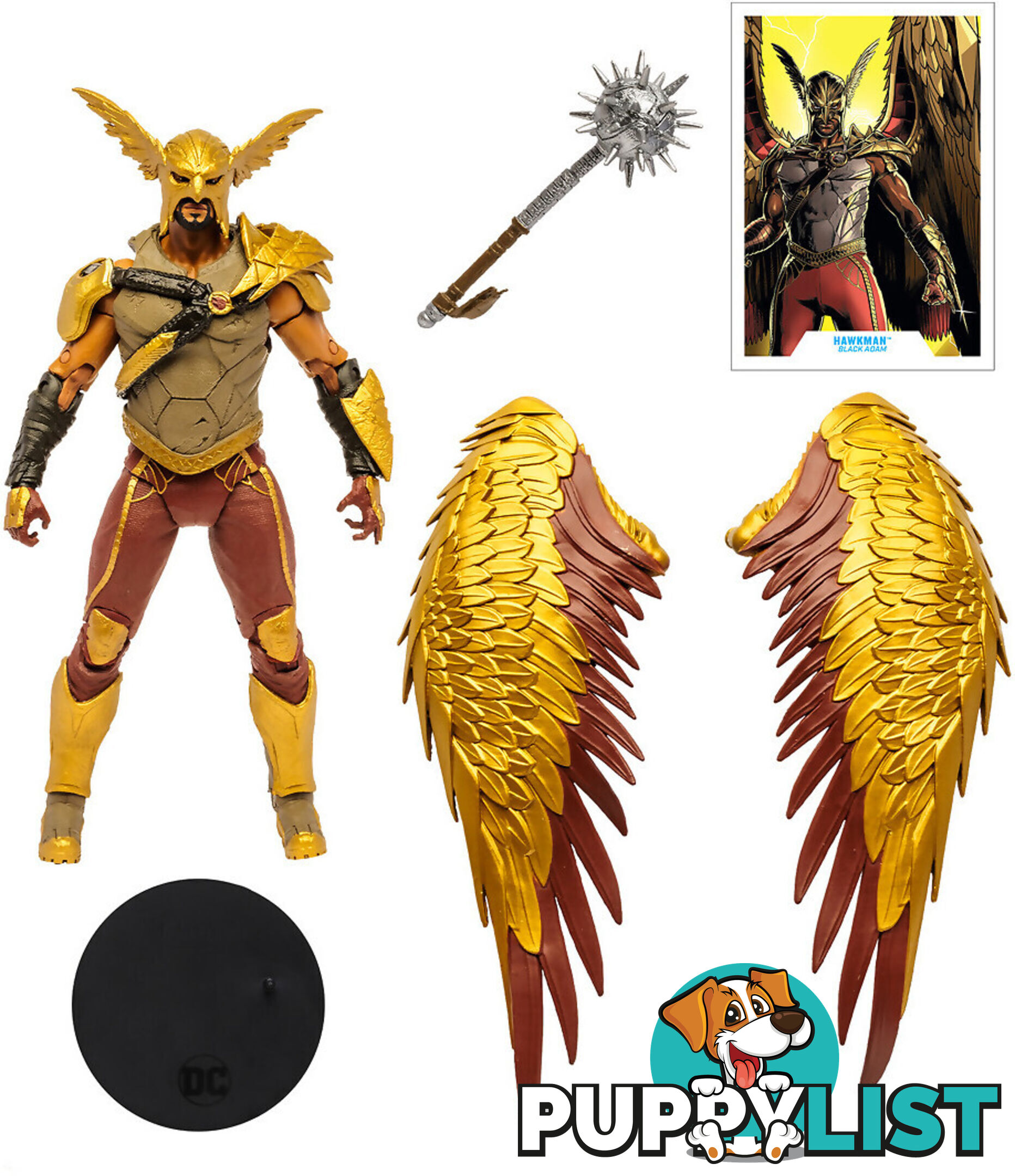 Mcfarlane - Hawkman 7 Inch Figurine (Black Adam Movie) - Hs15257 - 787926152579