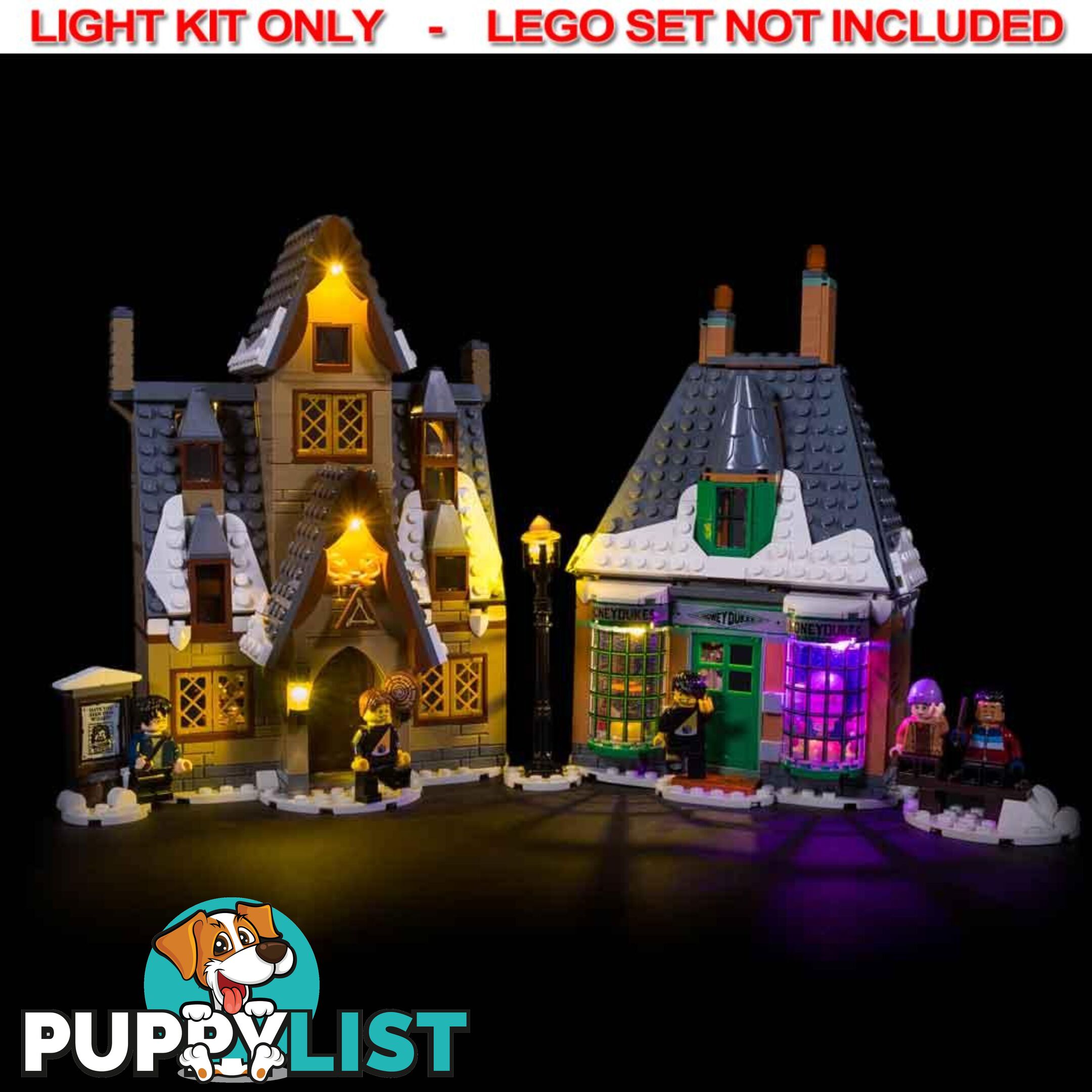 LIGHT KIT for LEGO Hogsmeade Village Visit 76388 - Light My Bricks - 744109767432