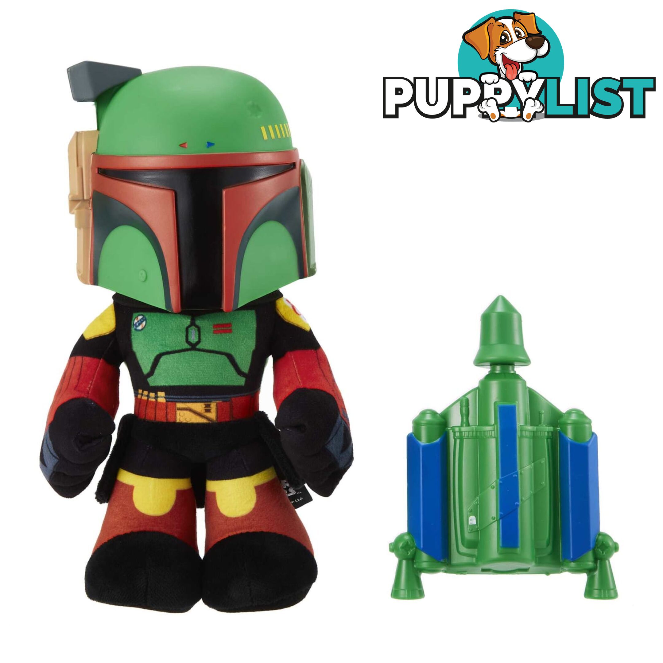 Star Wars Rocket Launching Boba Fett Feature Plush - Mahhc61 - 194735063598