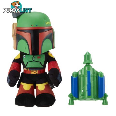 Star Wars Rocket Launching Boba Fett Feature Plush - Mahhc61 - 194735063598