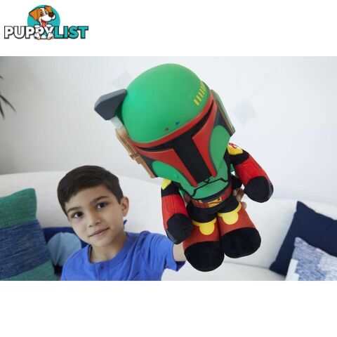 Star Wars Rocket Launching Boba Fett Feature Plush - Mahhc61 - 194735063598