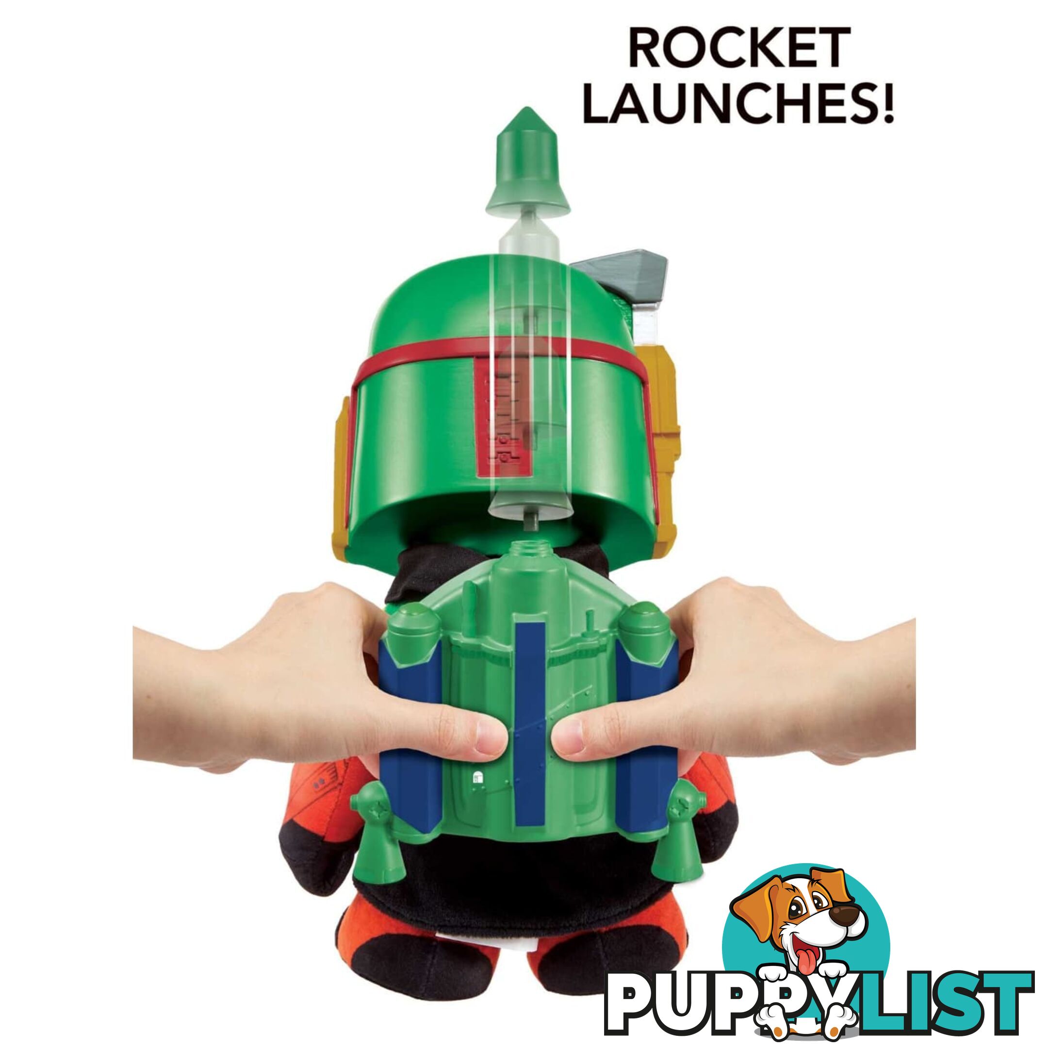 Star Wars Rocket Launching Boba Fett Feature Plush - Mahhc61 - 194735063598