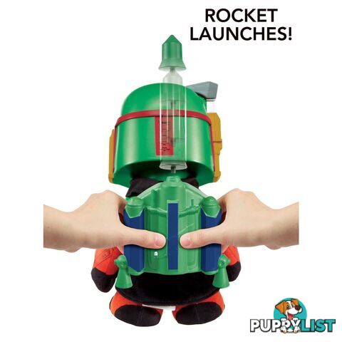 Star Wars Rocket Launching Boba Fett Feature Plush - Mahhc61 - 194735063598