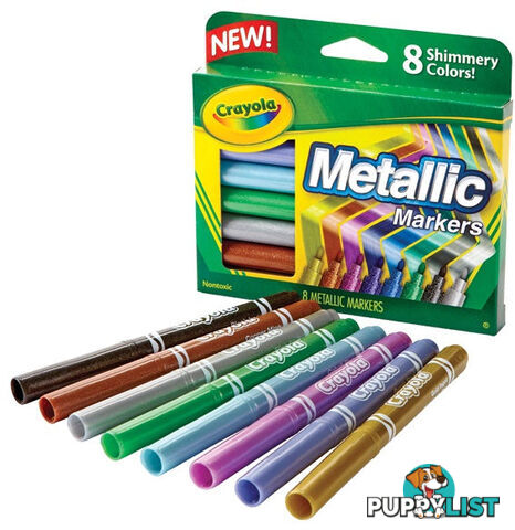 Crayola Metallic Markers 8 Pack - Bs588628 - 071662286286