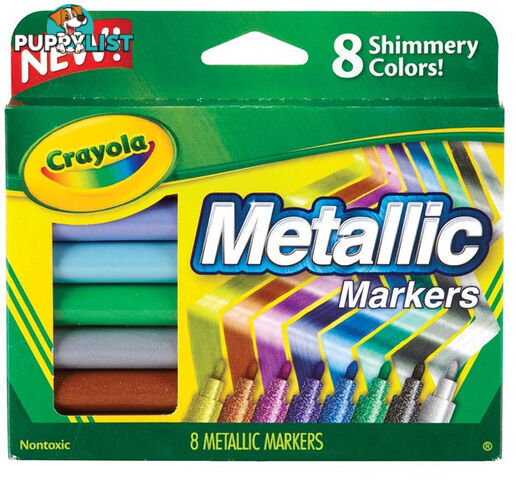 Crayola Metallic Markers 8 Pack - Bs588628 - 071662286286