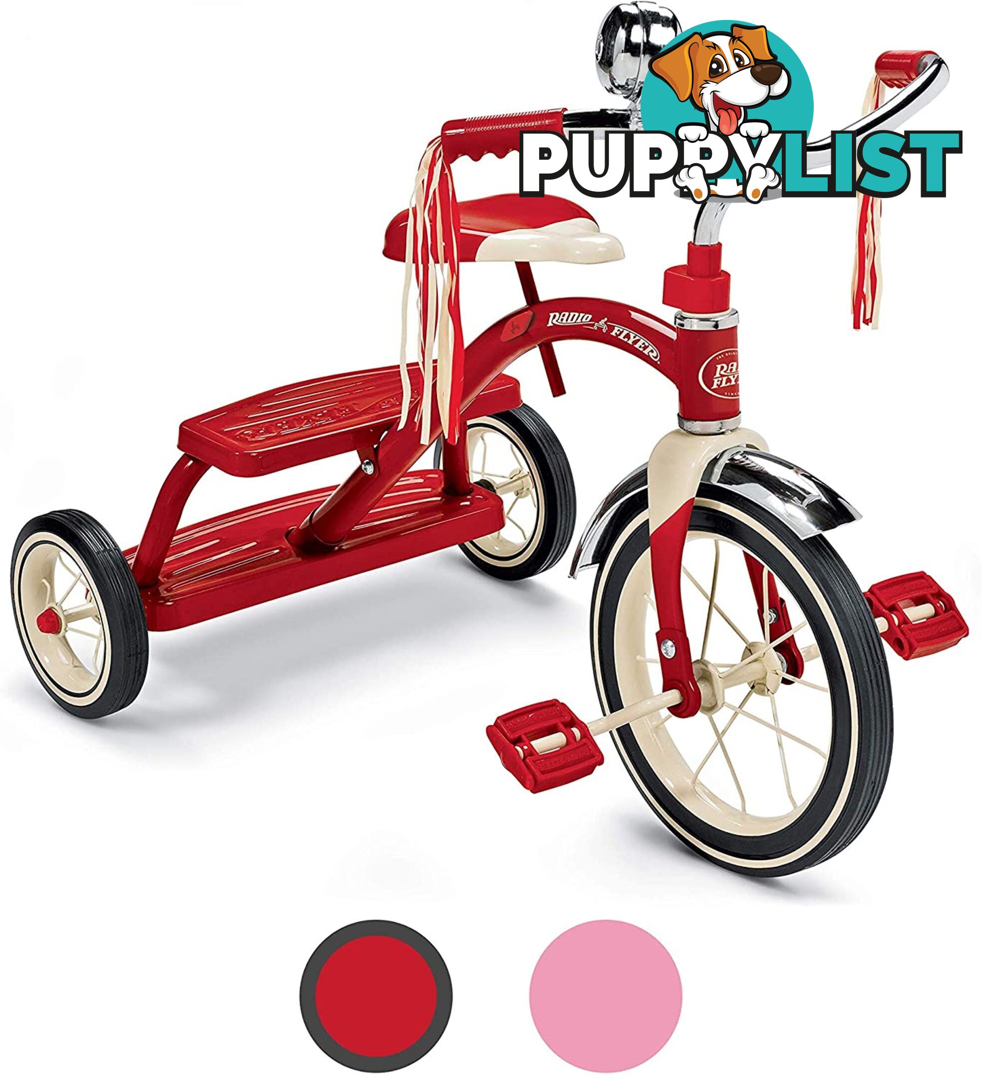 Radio Flyer - Classic Red Dual Deck Tricycle Art62594 - 6624612068018