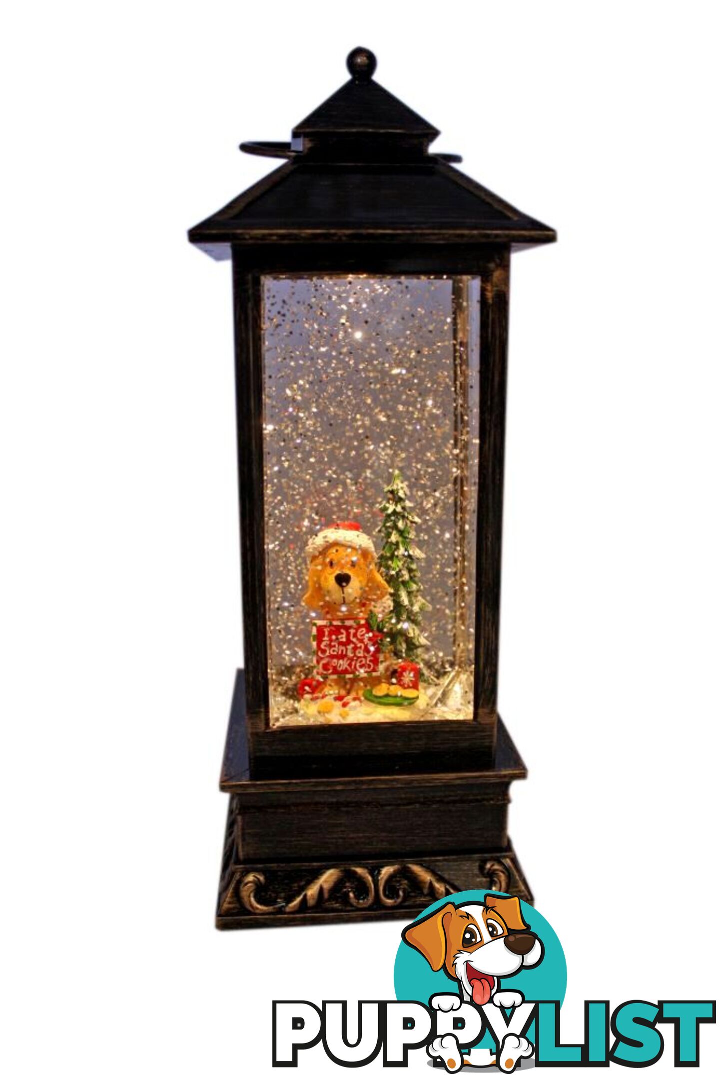 Cotton Candy - Xmas Led Lantern Puppy Ate Santa's Cookies - Ccxac355 - 9353468008035