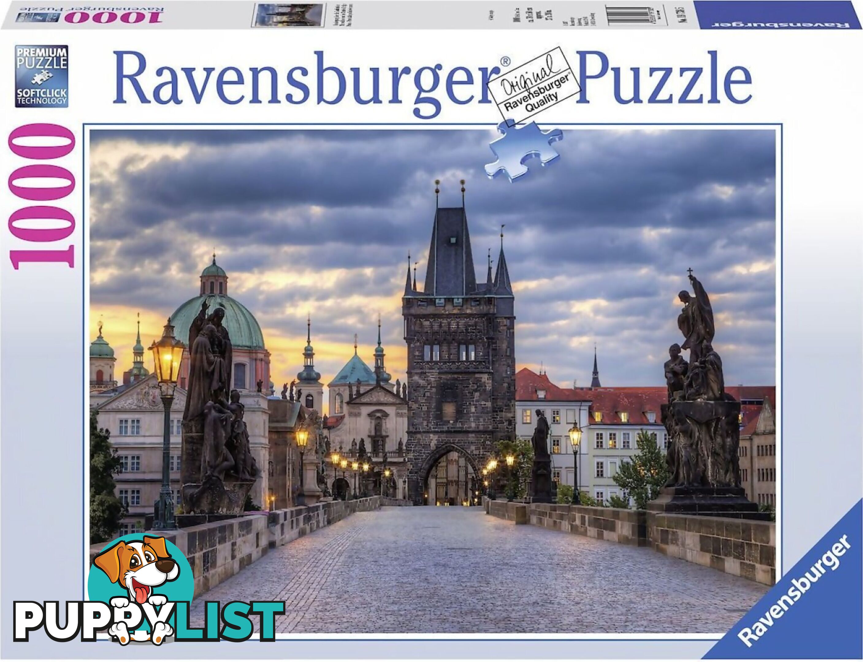 Ravensburger - The Charles Bridge Prague Jigsaw Puzzle 1000pc - Mdrb197422 - 4005556887422