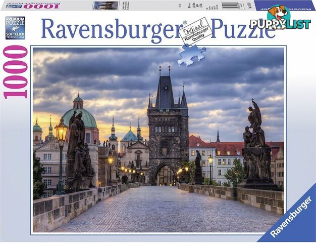 Ravensburger - The Charles Bridge Prague Jigsaw Puzzle 1000pc - Mdrb197422 - 4005556887422