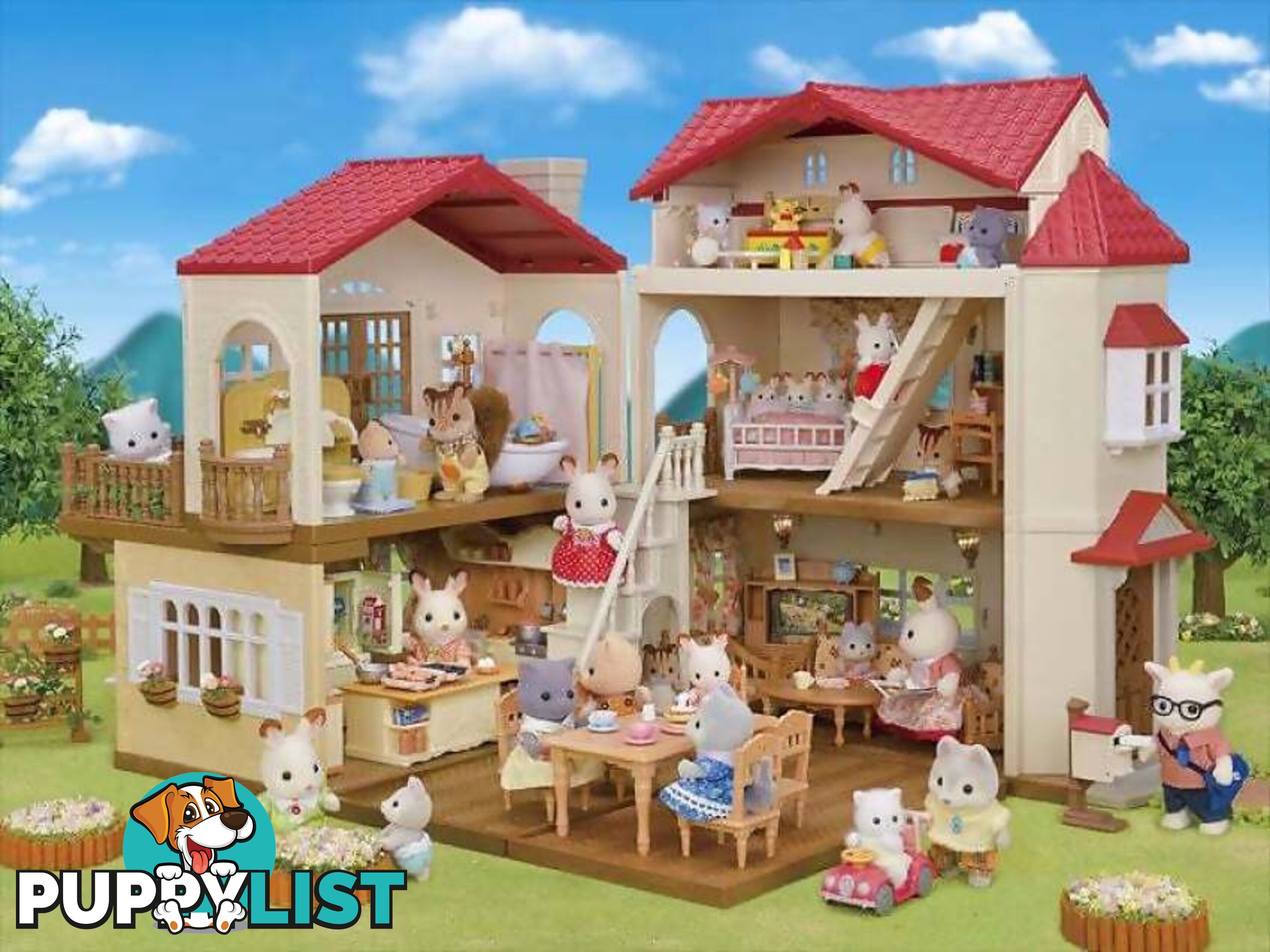 Sylvanian Families - Red Roof Country Home -secret Attic Playroom - Mdsf5727 - 5054131057278