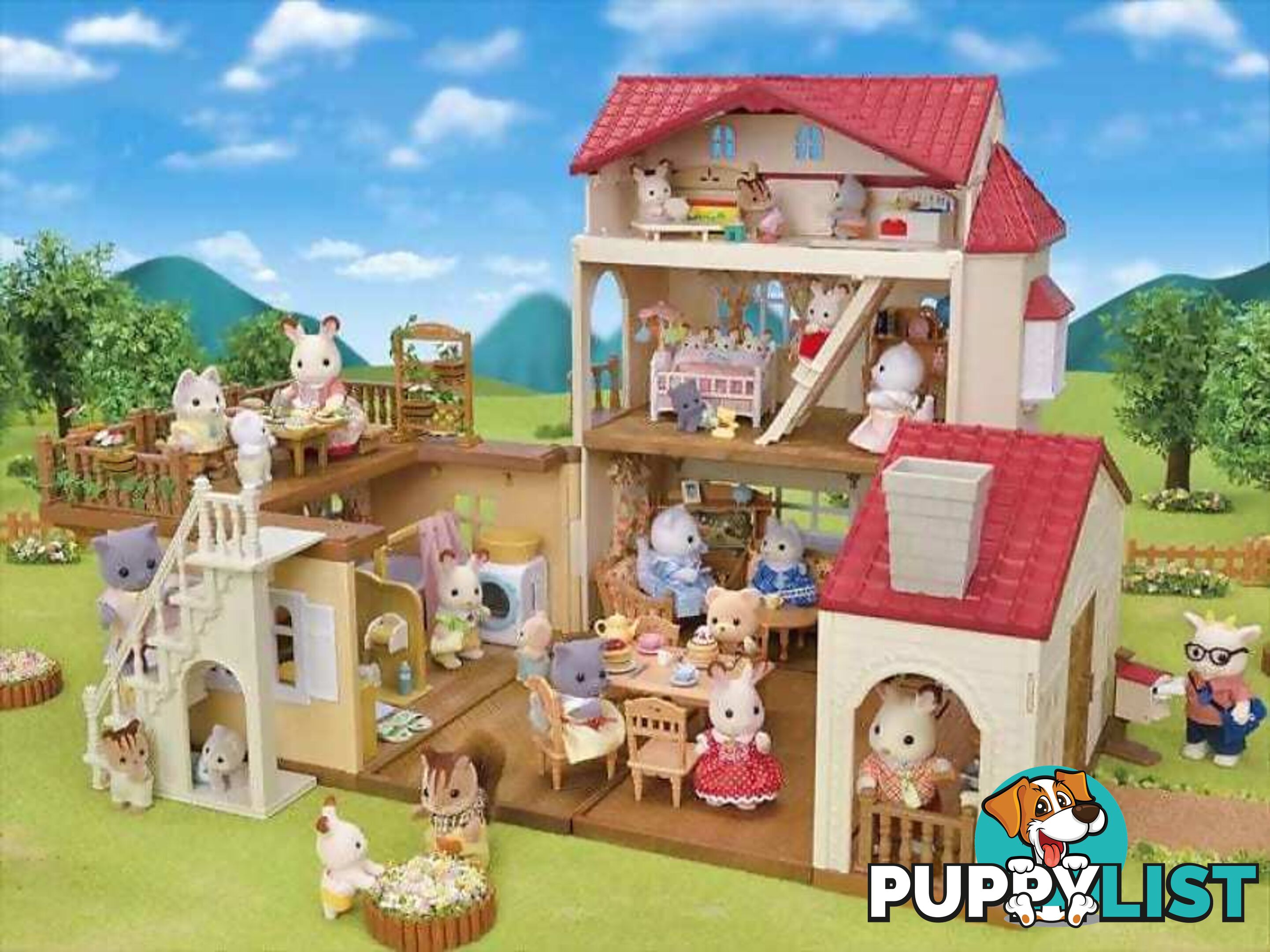 Sylvanian Families - Red Roof Country Home -secret Attic Playroom - Mdsf5727 - 5054131057278