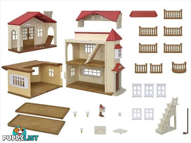 Sylvanian Families - Red Roof Country Home -secret Attic Playroom - Mdsf5727 - 5054131057278