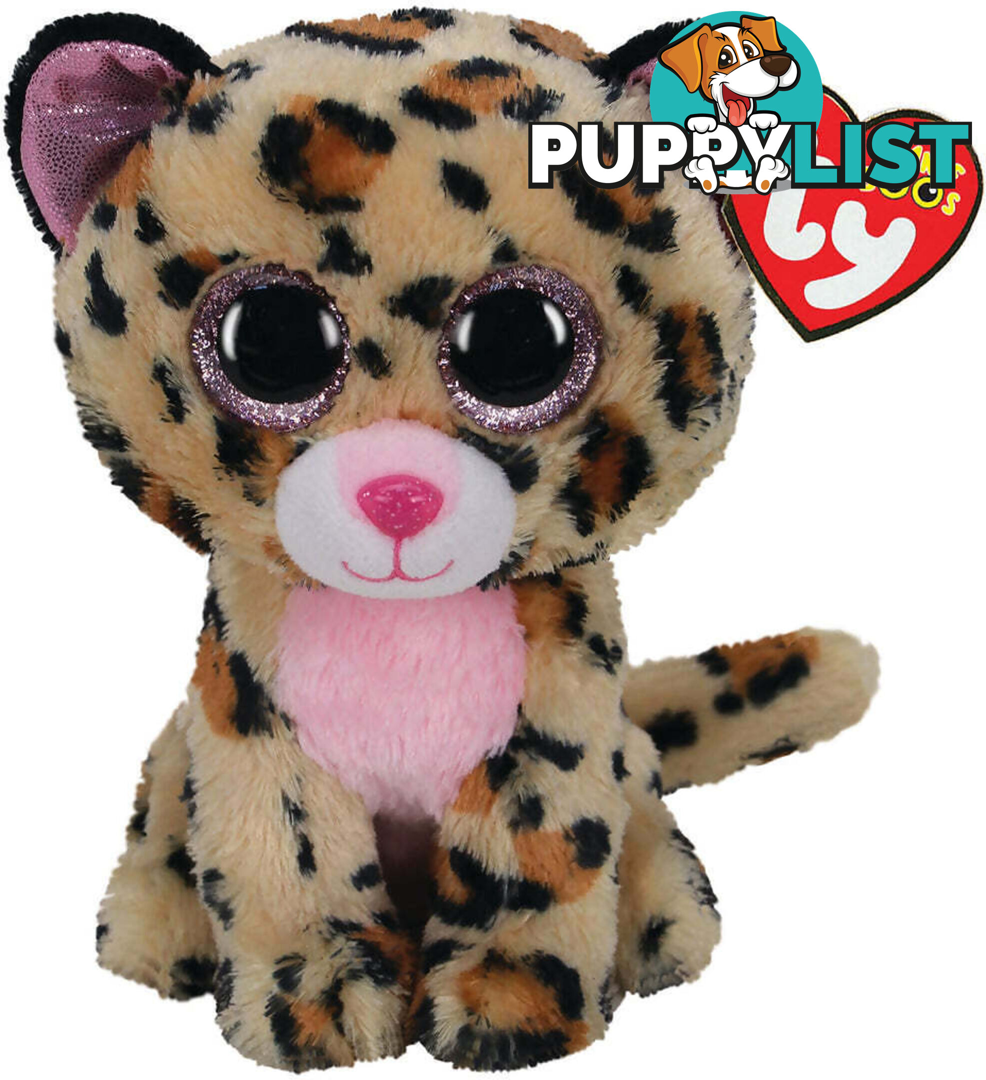 Ty - Beanie Boos - Livvie The Leopard Medium 23cm - Bg36490 - 008421364909