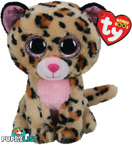 Ty - Beanie Boos - Livvie The Leopard Medium 23cm - Bg36490 - 008421364909