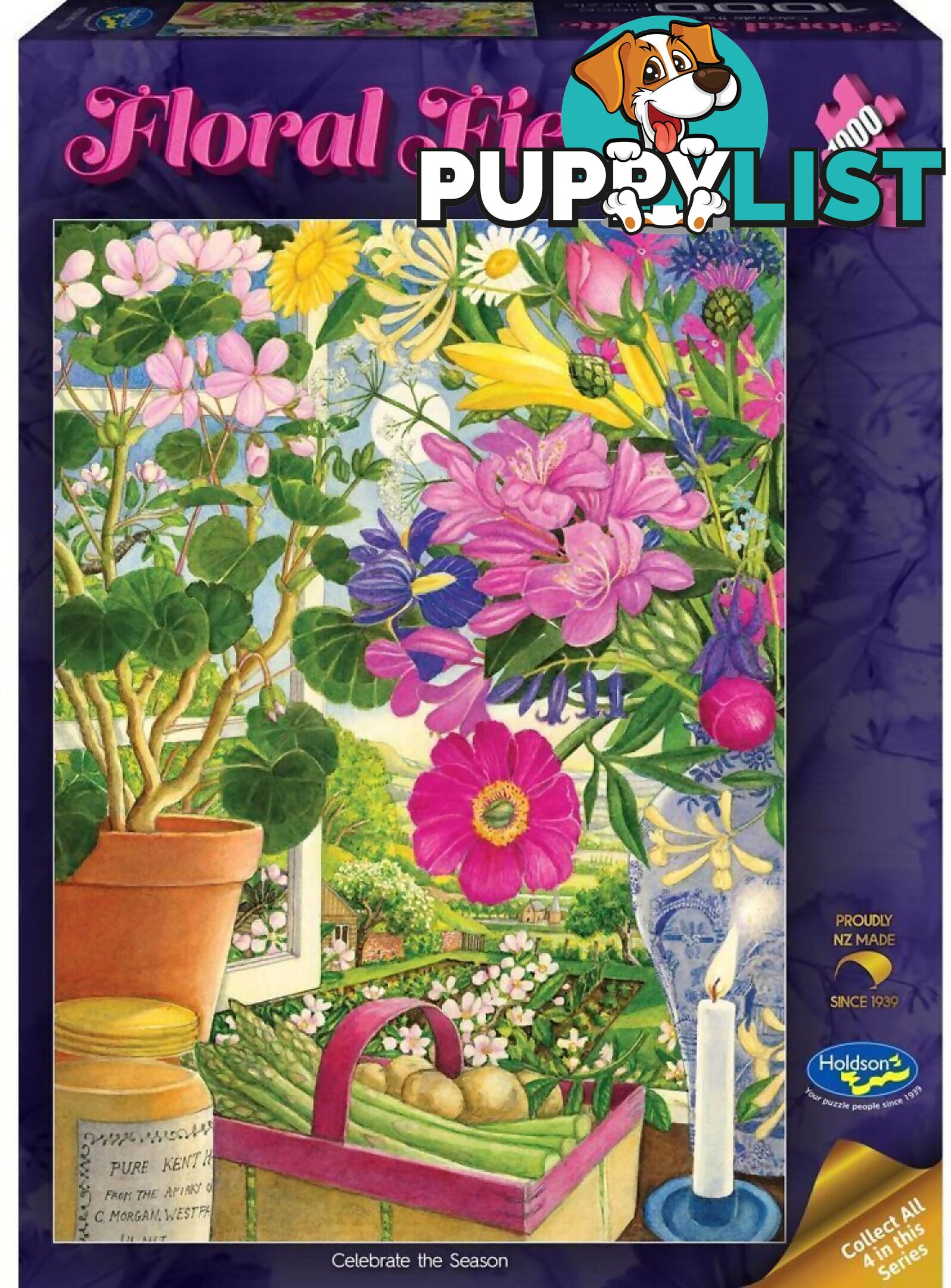 Holdson - Floral Fiesta - Celebrate The Season - Jigsaw Puzzle 1000 Pieces - Jdhol775545 - 9414131775545