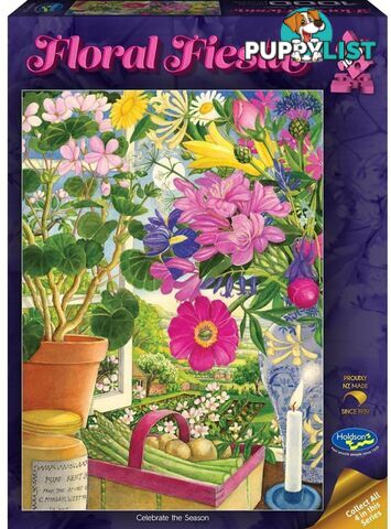 Holdson - Floral Fiesta - Celebrate The Season - Jigsaw Puzzle 1000 Pieces - Jdhol775545 - 9414131775545