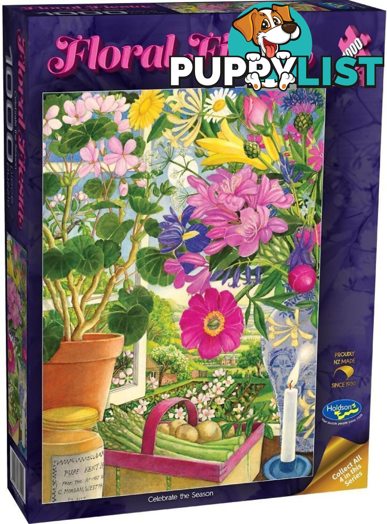 Holdson - Floral Fiesta - Celebrate The Season - Jigsaw Puzzle 1000 Pieces - Jdhol775545 - 9414131775545